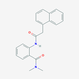 molecular formula C21H20N2O2 B317926 N,N-dimethyl-2-[(1-naphthylacetyl)amino]benzamide 