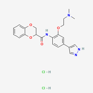 molecular formula C22H26Cl2N4O4 B3179261 SR 3677 dihydrochloride CAS No. 1781628-88-3