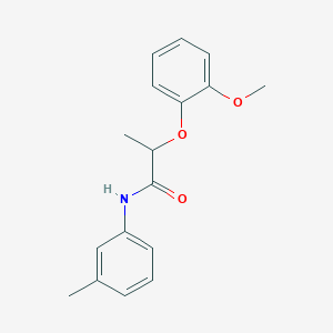 molecular formula C17H19NO3 B317927 2-(2-methoxyphenoxy)-N-(3-methylphenyl)propanamide 
