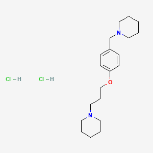 molecular formula C20H34Cl2N2O B3179273 1-(4-(3-(Piperidin-1-yl)propoxy)benzyl)piperidine dihydrochloride CAS No. 1782228-76-5