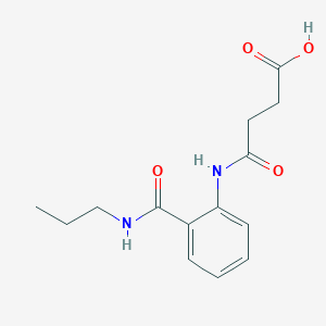 4-Oxo-4-{2-[(propylamino)carbonyl]anilino}butanoic acid