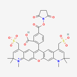 molecular formula C39H37N3O13S2 B3179287 Alexa Fluor 594 meta-isomer CAS No. 295348-87-7