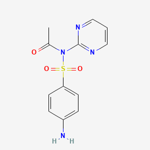 molecular formula C12H12N4O3S B3179300 N-((4-Aminophenyl)sulfonyl)-N-(pyrimidin-2-yl)acetamide CAS No. 1027941-35-0