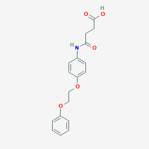 molecular formula C18H19NO5 B317931 4-Oxo-4-[4-(2-phenoxyethoxy)anilino]butanoic acid 