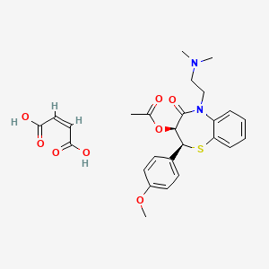 molecular formula C26H30N2O8S B3179326 Diltiazem maleate CAS No. 139492-78-7