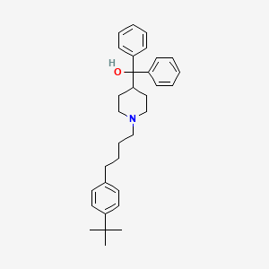 molecular formula C32H41NO B3179331 1-Dehydroxy Terfenadine CAS No. 147158-67-6