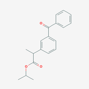molecular formula C19H20O3 B3179339 Propan-2-yl 2-(3-benzoylphenyl)propanoate CAS No. 220662-26-0