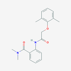 molecular formula C19H22N2O3 B317934 2-{[(2,6-dimethylphenoxy)acetyl]amino}-N,N-dimethylbenzamide 