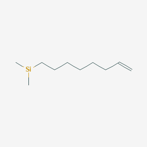 molecular formula C10H21Si B3179448 7-Octenyldimethylsilane CAS No. 52770-61-3