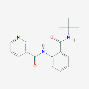molecular formula C17H19N3O2 B317946 N-[2-(tert-butylcarbamoyl)phenyl]pyridine-3-carboxamide 