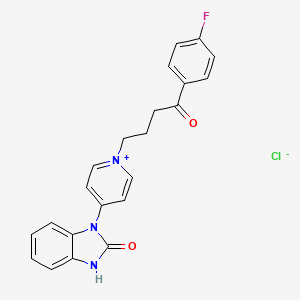 3-[1-[4-(4-fluorophenyl)-4-oxobutyl]pyridin-1-ium-4-yl]-1H-benzimidazol-2-one;chloride