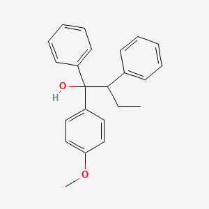 molecular formula C23H24O2 B3179506 1-(4-Methoxyphenyl)-1,2-diphenylbutan-1-ol CAS No. 650624-50-3