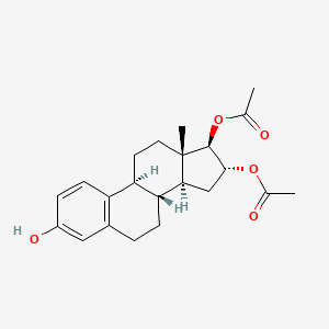 molecular formula C22H28O5 B3179547 Estriol 16,17-diacetate CAS No. 805-26-5