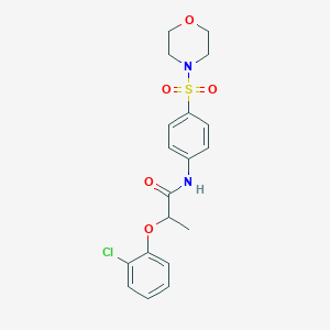 molecular formula C19H21ClN2O5S B317955 2-(2-chlorophenoxy)-N-[4-(4-morpholinylsulfonyl)phenyl]propanamide 