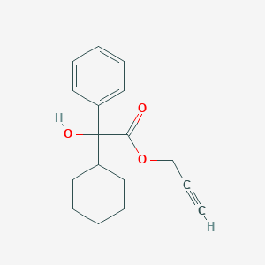 molecular formula C17H20O3 B3179551 Prop-2-ynyl 2-cyclohexyl-2-hydroxy-2-phenylacetate CAS No. 81039-74-9