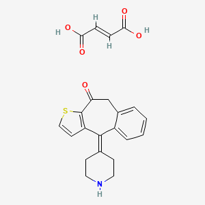 molecular formula C22H21NO5S B3179583 N-Desmethylketotifen Hydrogen Fumarate CAS No. 930765-16-5