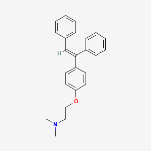molecular formula C24H25NO B3179587 2-(4-((E)-1,2-Diphenylethenyl)phenoxy)-N,N-dimethylethanamine CAS No. 97151-10-5