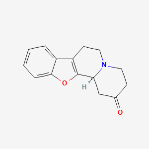 molecular formula C15H15NO2 B3179596 (S)-1,3,4,6,7,12b-hexahydro-2H-benzofuro[2,3-a]quinolizin-2-one CAS No. 108392-57-0