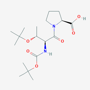 molecular formula C18H32N2O6 B3179622 Boc-Thr(tBu)-Pro-OH CAS No. 1432793-68-4