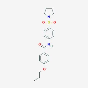 4-propoxy-N-[4-(1-pyrrolidinylsulfonyl)phenyl]benzamide