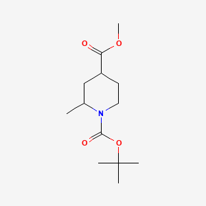 molecular formula C13H23NO4 B3179664 1-Tert-butyl 4-methyl 2-methylpiperidine-1,4-dicarboxylate CAS No. 1919888-02-0