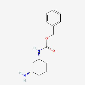 molecular formula C14H20N2O2 B3179669 苄基((1R,3S)-3-氨基环己基)氨基甲酸酯 CAS No. 1932063-48-3