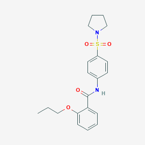 2-propoxy-N-[4-(1-pyrrolidinylsulfonyl)phenyl]benzamide