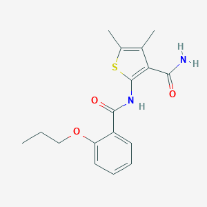 4,5-Dimethyl-2-[(2-propoxybenzoyl)amino]-3-thiophenecarboxamide