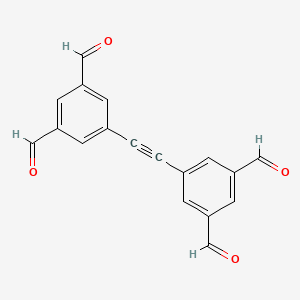 molecular formula C18H10O4 B3179719 5,5'-(Ethyne-1,2-diyl)diisophthalaldehyde CAS No. 2237965-02-3