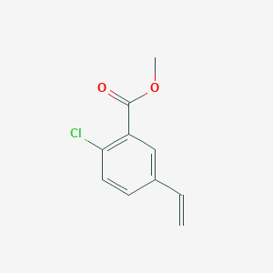 molecular formula C10H9ClO2 B3179741 Benzoic acid, 2-chloro-5-ethenyl-, methyl ester CAS No. 272130-85-5