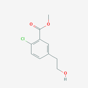 molecular formula C10H11ClO3 B3179747 Methyl 2-chloro-5-(2-hydroxyethyl)benzoate CAS No. 272130-86-6