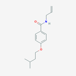 molecular formula C15H21NO2 B317976 N-allyl-4-(isopentyloxy)benzamide 
