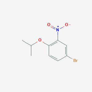 molecular formula C9H10BrNO3 B3179764 4-Bromo-1-isopropoxy-2-nitrobenzene CAS No. 383869-57-6