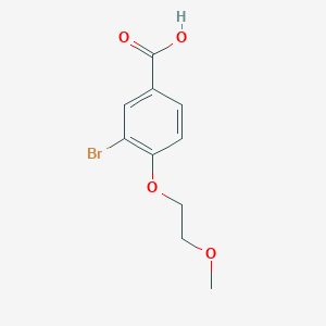 molecular formula C10H11BrO4 B317978 3-Bromo-4-(2-methoxyethoxy)benzoic acid CAS No. 881583-94-4