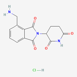 B3179785 4-(Aminomethyl)-2-(2,6-dioxopiperidin-3-yl)isoindoline-1,3-dione hydrochloride CAS No. 444287-40-5