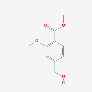 molecular formula C10H12O4 B3179798 Methyl 4-(hydroxymethyl)-2-methoxybenzoate CAS No. 57757-74-1