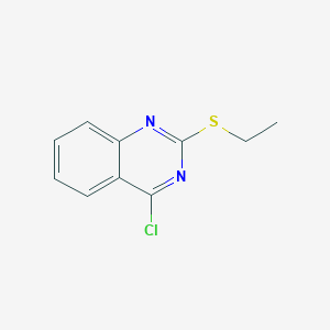 molecular formula C10H9ClN2S B3179802 Quinazoline, 4-chloro-2-(ethylthio)- CAS No. 58803-78-4