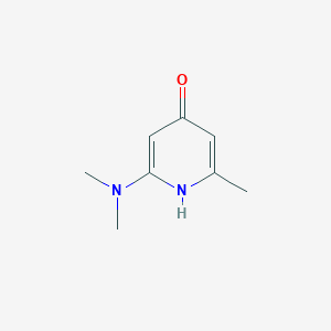 molecular formula C8H12N2O B3179808 4-Pyridinol, 2-(dimethylamino)-6-methyl- CAS No. 65735-56-0