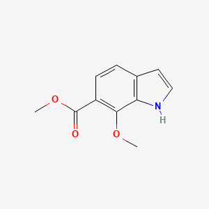 molecular formula C11H11NO3 B3179812 methyl 7-methoxy-1H-indole-6-carboxylate CAS No. 733035-43-3