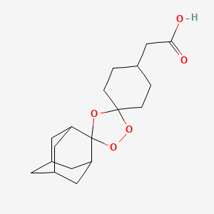 molecular formula C18H26O5 B3179817 rel-2-((1R,3R,4''S,5R,5'S,7R)-Dispiro[adamantane-2,3'-[1,2,4]trioxolane-5',1''-cyclohexan]-4''-yl)acetic acid CAS No. 774597-74-9