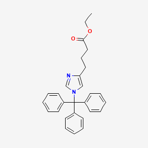 molecular formula C28H28N2O2 B3179834 Ethyl 4-(1-trityl-1h-imidazol-4-yl)butanoate CAS No. 887276-82-6