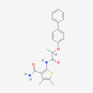 2-{[2-(Biphenyl-4-yloxy)propanoyl]amino}-4,5-dimethylthiophene-3-carboxamide