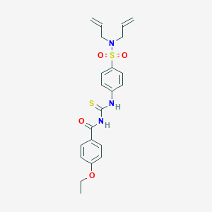 N,N-diallyl-4-({[(4-ethoxybenzoyl)amino]carbothioyl}amino)benzenesulfonamide