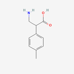 molecular formula C10H13NO2 B3179881 3-Amino-2-(p-tolyl)propanoic acid CAS No. 1017787-82-4