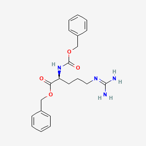 molecular formula C21H26N4O4 B3179901 benzyl (2S)-2-{[(benzyloxy)carbonyl]amino}-5-carbamimidamidopentanoate CAS No. 103305-87-9