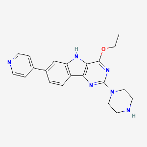 molecular formula C21H22N6O B3179908 example 7 [US8664233] CAS No. 1034194-07-4