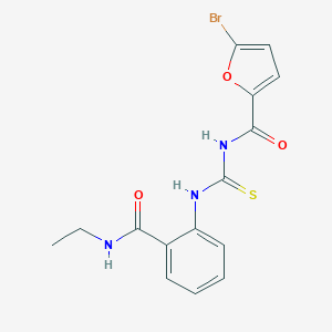 2-({[(5-bromo-2-furoyl)amino]carbothioyl}amino)-N-ethylbenzamide