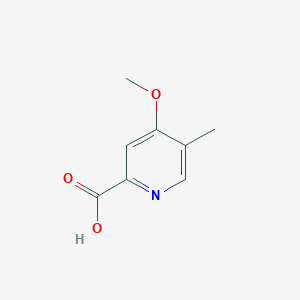 molecular formula C8H9NO3 B3179942 4-Methoxy-5-methylpicolinic acid CAS No. 1113102-00-3