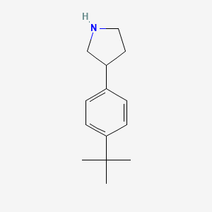 molecular formula C14H21N B3179955 3-(4-Tert-butylphenyl)pyrrolidine CAS No. 112937-98-1