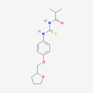 molecular formula C16H22N2O3S B317996 N-isobutyryl-N'-[4-(tetrahydro-2-furanylmethoxy)phenyl]thiourea 